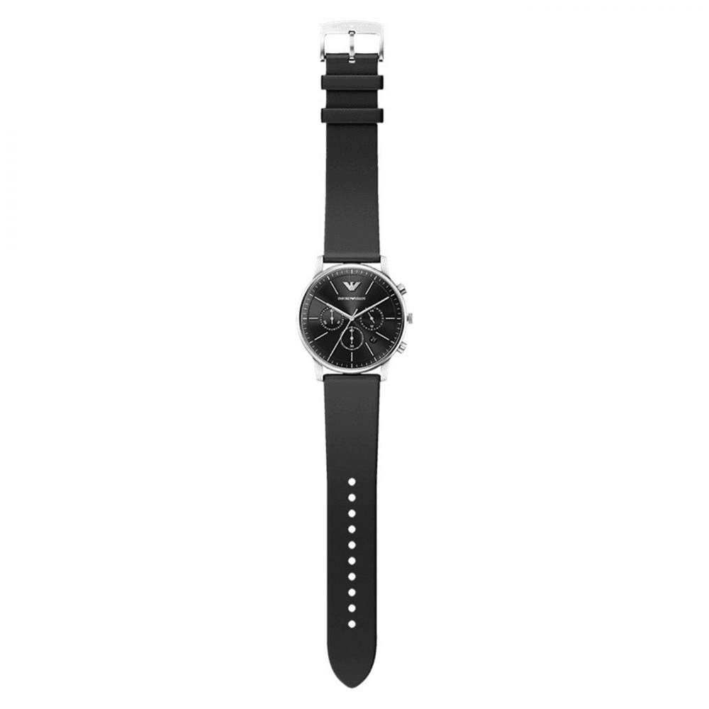 Механические часы EMPORIO ARMANI Часы с ремешком на запястье кварцевый механизм кожаный ремешок 42 мм черный циферблат мужские часы - изображение 4