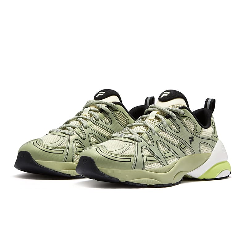 Кроссовки FILA FUSION PATH Track Shoes Текстиль Синтетическая кожа Низкий верх Повседневная обувь Мужская Чайно-зеленый - изображение 3