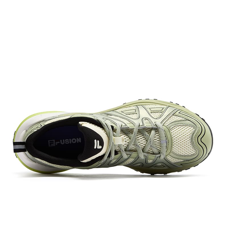 Кроссовки FILA FUSION PATH Track Shoes Текстиль Синтетическая кожа Низкий верх Повседневная обувь Мужская Чайно-зеленый - изображение 4