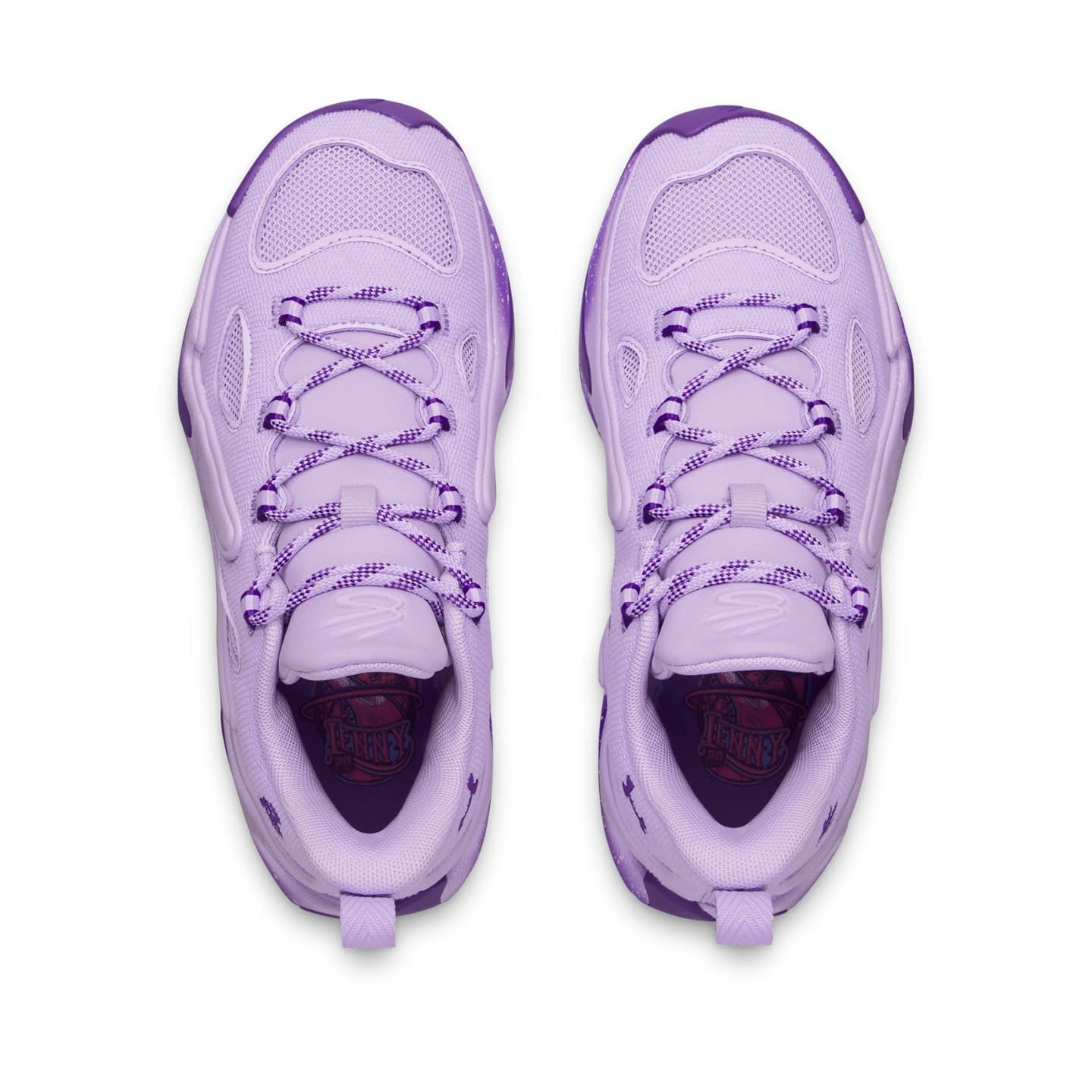 Кроссовки для баскетбола Under Armour Curry 13 противоскользящие MID детские баскетбольные кроссовки Absolute PEAK фиолетовые - изображение 4