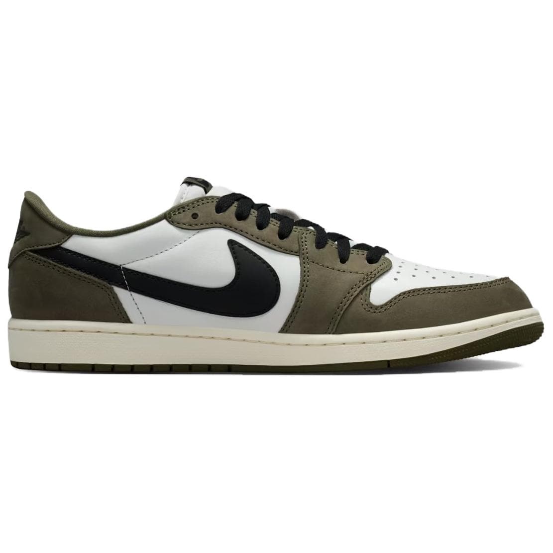 Ретро баскетбольные кроссовки Jordan Air Jordan 1 Low Топ Ретро Баскетбольные Кроссовки Мужские Оливково-Зеленые - изображение 2