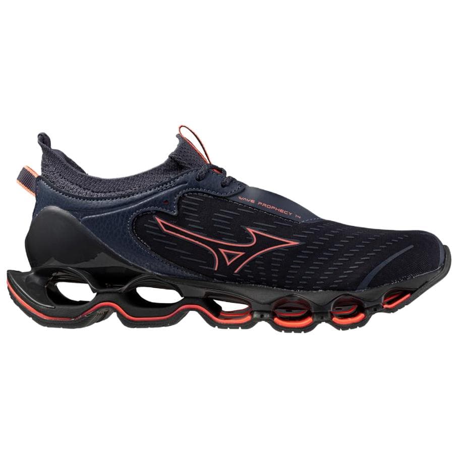 Кроссовки для бега Mizuno WAVE PROPHECY 14 Амортизация Поддержка Амортизация Поддержка Беговые кроссовки Женские Черный - изображение 2