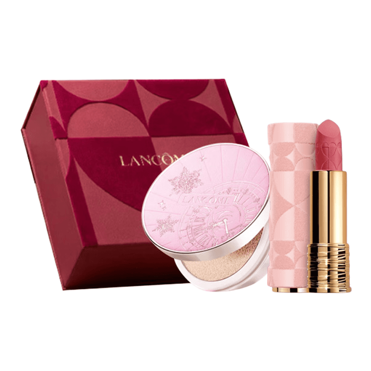 LANCOME Пудра Водонепроницаемая Помада Набор Макияжа Двойная Сторона Бархат Лимитированная Коробка Естественный Цвет Лиц - изображение 1