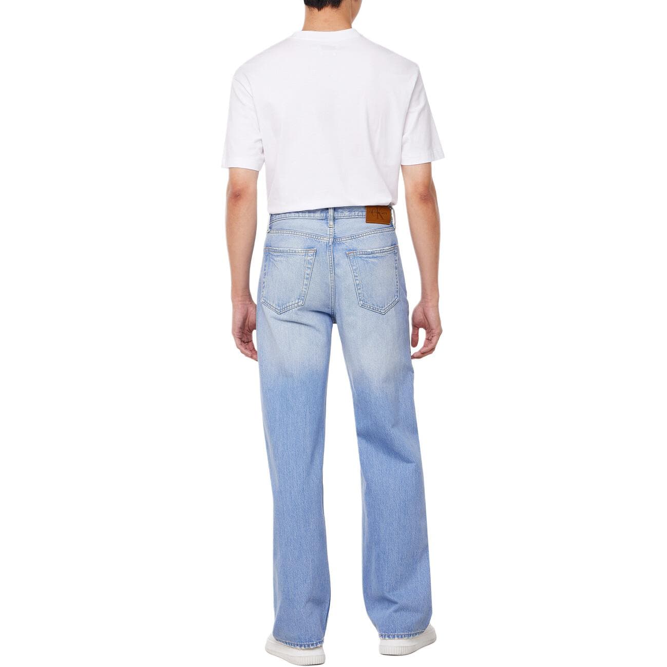 Штаны Calvin Klein Джинсы Мужские Светло-Синие - изображение 4