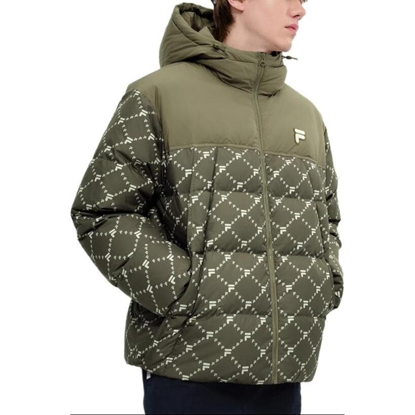 Зимняя куртка FILA FUSION Life Пуховик Унисекс Бабочка Зеленый - изображение 2