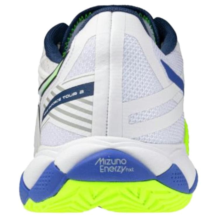 Кроссовки для тенниса Mizuno WAVE ENFORCE TOUR 2 Low Топ Теннисные Кроссовки Унисекс Белый Синий Желтый - изображение 3