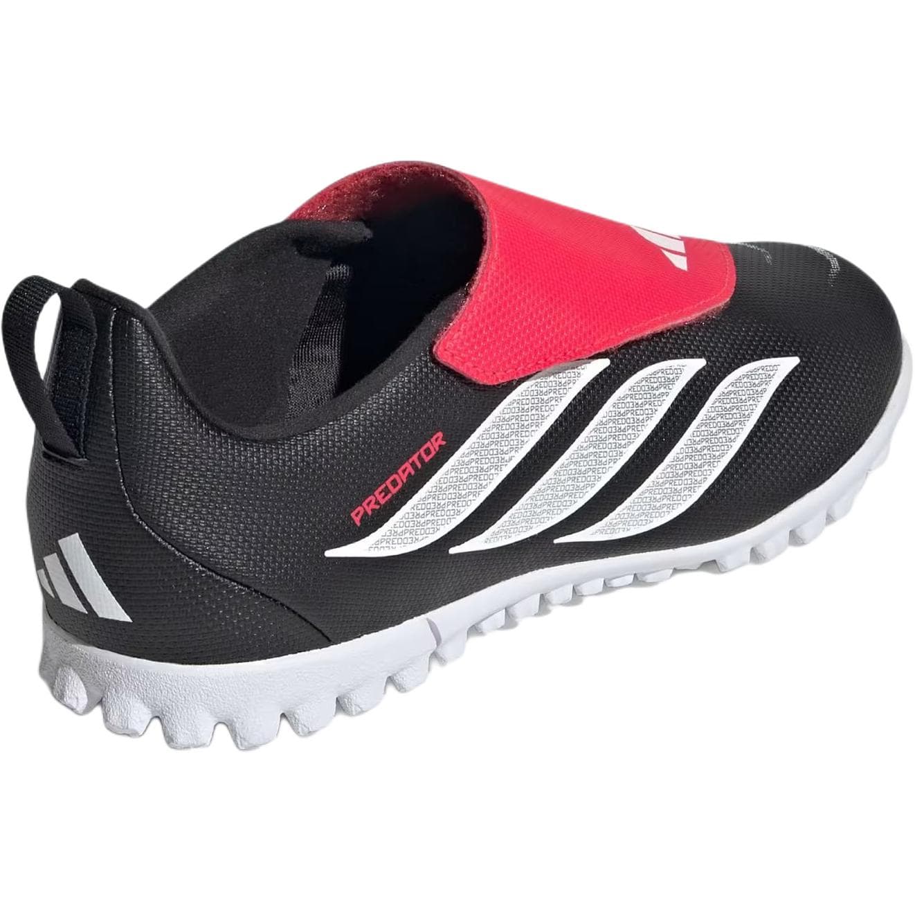 Бутсы Adidas Predator CLUB Low Детские футбольные бутсы черного и красного цвета - изображение 4