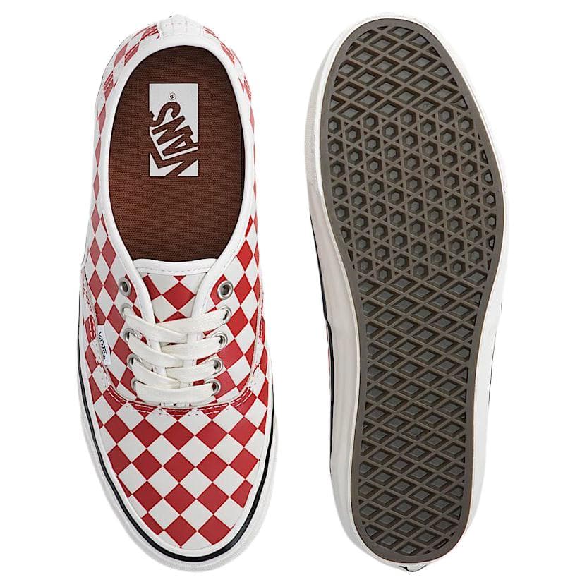 Кроссовки Vans Premium Authentic Low Топ Скейтборд Обувь Унисекс Белый и красный - изображение 4