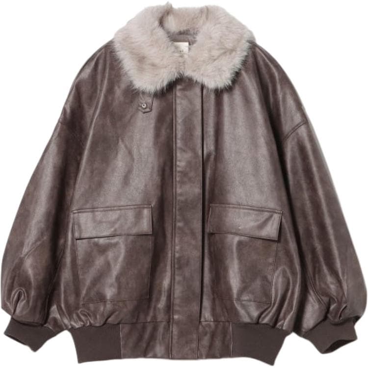 Beams SS26 Кожаная Куртка Женская - изображение 1