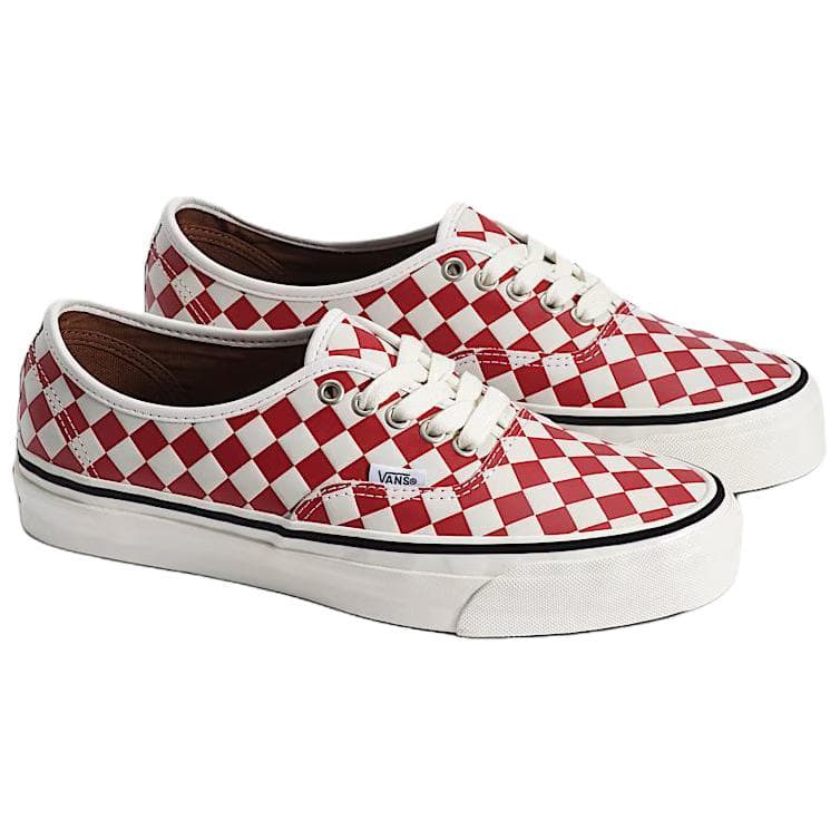 Кроссовки Vans Premium Authentic Low Топ Скейтборд Обувь Унисекс Белый и красный - изображение 2