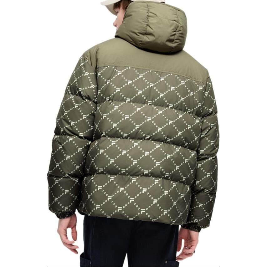 Зимняя куртка FILA FUSION Life Пуховик Унисекс Бабочка Зеленый - изображение 3