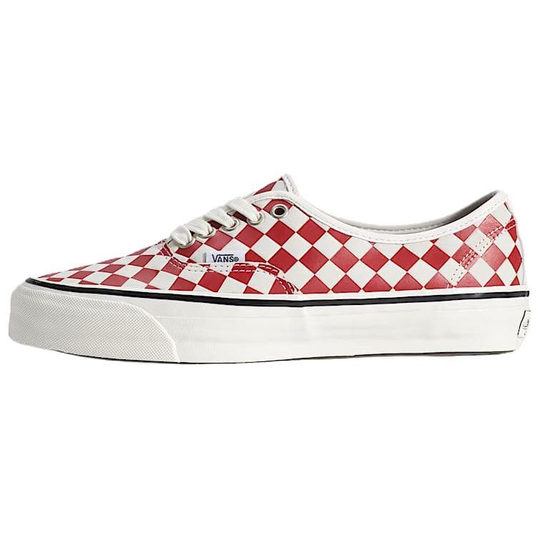 Кроссовки Vans Premium Authentic Low Топ Скейтборд Обувь Унисекс Белый и красный - изображение 1