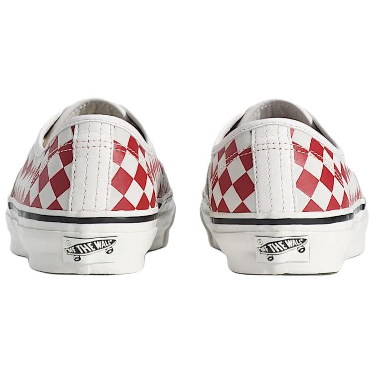 Кроссовки Vans Premium Authentic Low Топ Скейтборд Обувь Унисекс Белый и красный - изображение 3