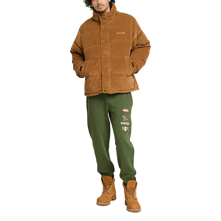 Зимняя куртка Timberland Пуховик Мужской Темно-Пшеничный - изображение 3