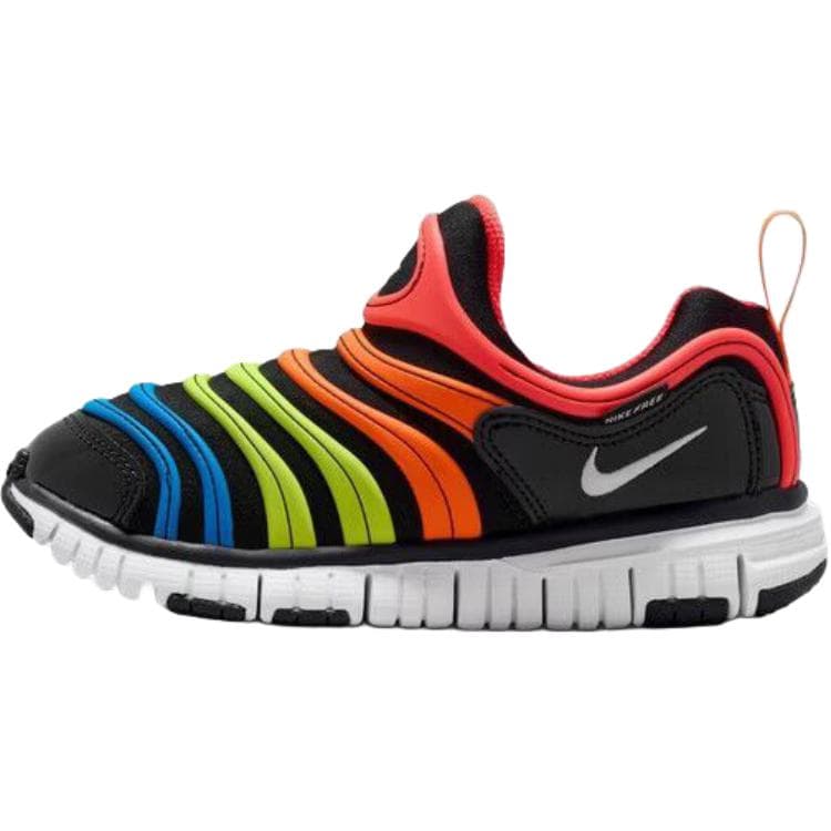 Кроссовки Nike Dynamo Free Дышащий Low Топ Kids Lifestyle Shoes Черный и оранжевый Детский - изображение 1