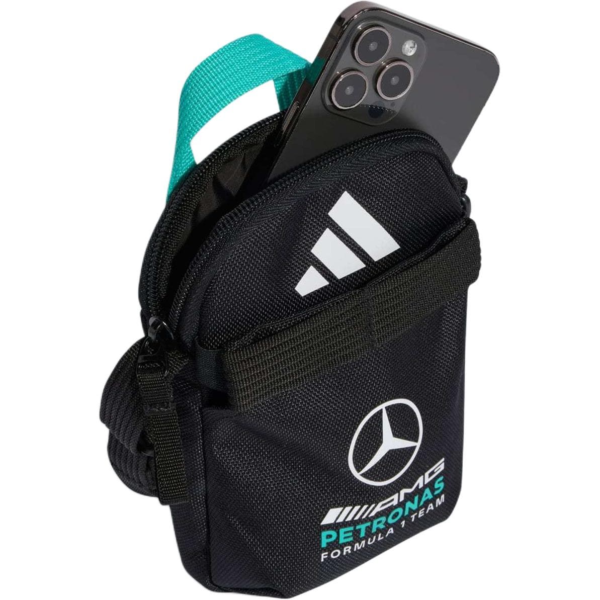 Adidas Mercedes-AMG Молния Полиэфирное волокно Дорожные органайзеры Мужской Черный - изображение 3