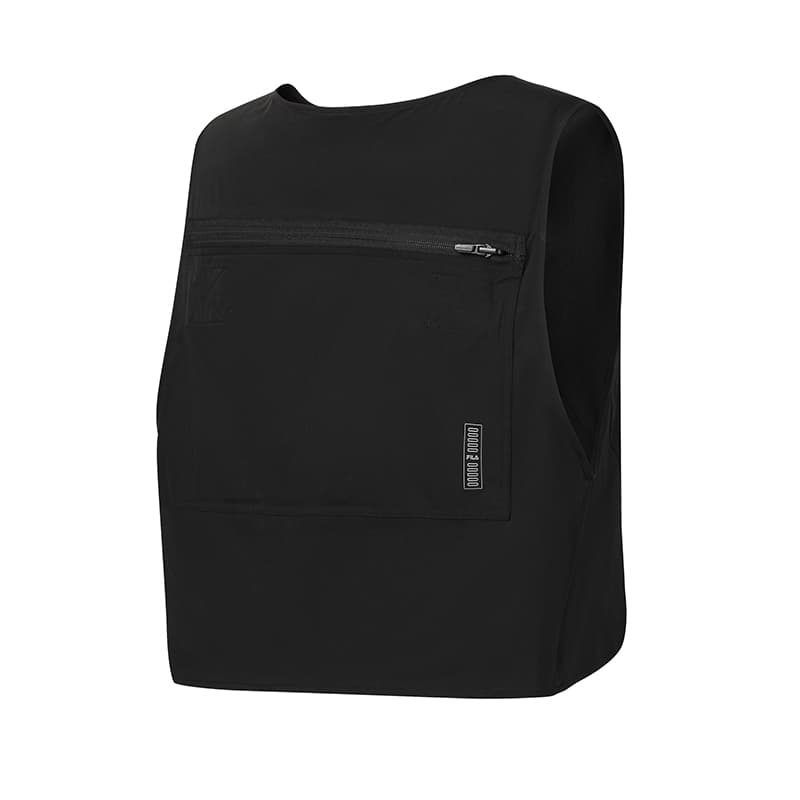 Жилет FILA Urban Explore Ткани вязаные Жилет Мужской Темно-черный - изображение 2