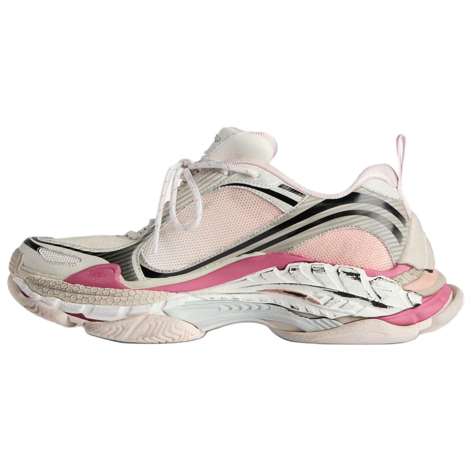 Кроссовки Balenciaga Triple S.2 .2 Градиентные Низкие Кроссовки Женские Розовые Фиолетовые - изображение 2