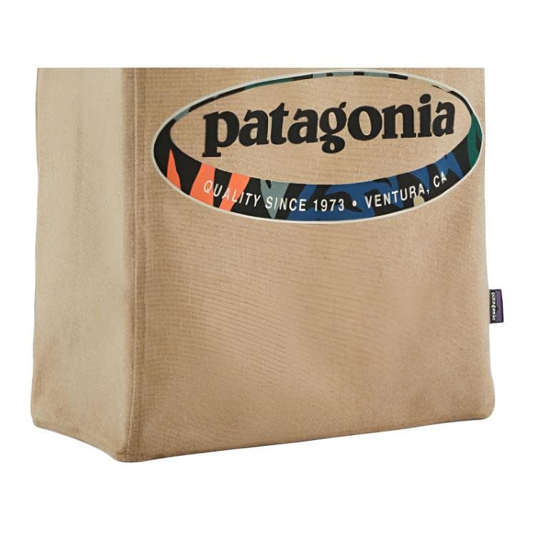 Мини-сумка Patagonia Переработанный хлопок с полиэстером сумка-тоут сумка через плечо женская бежевая - изображение 3