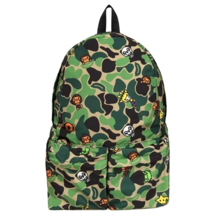 Рюкзак A BATHING APE Полиэстеровый рюкзак большой унисекс зеленый - изображение 1