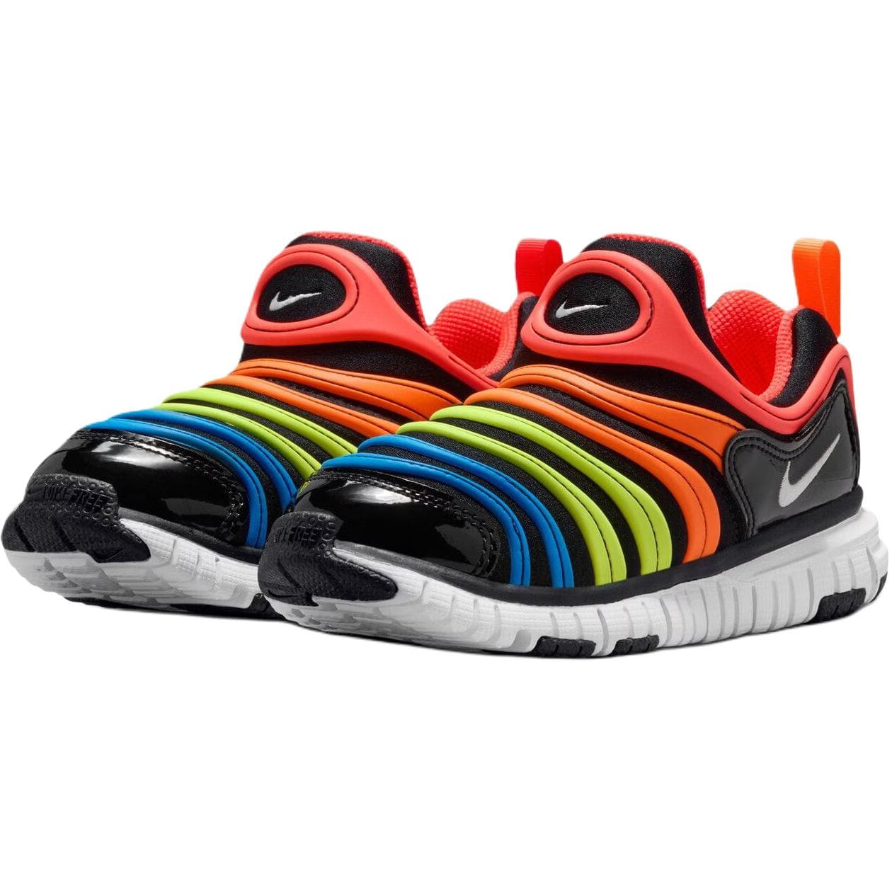 Кроссовки Nike Dynamo Free Дышащий Low Топ Kids Lifestyle Shoes Черный и оранжевый Детский - изображение 3