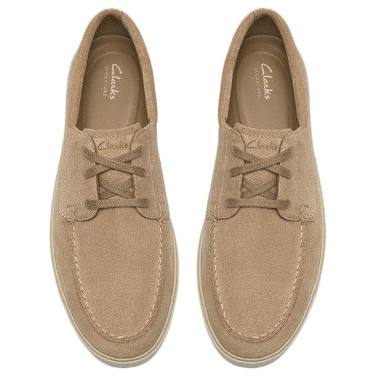 Лоферы Clarks Lockford Boat Лаконичная мода Лоферы 2 см Мужские Желто-коричневые - изображение 3