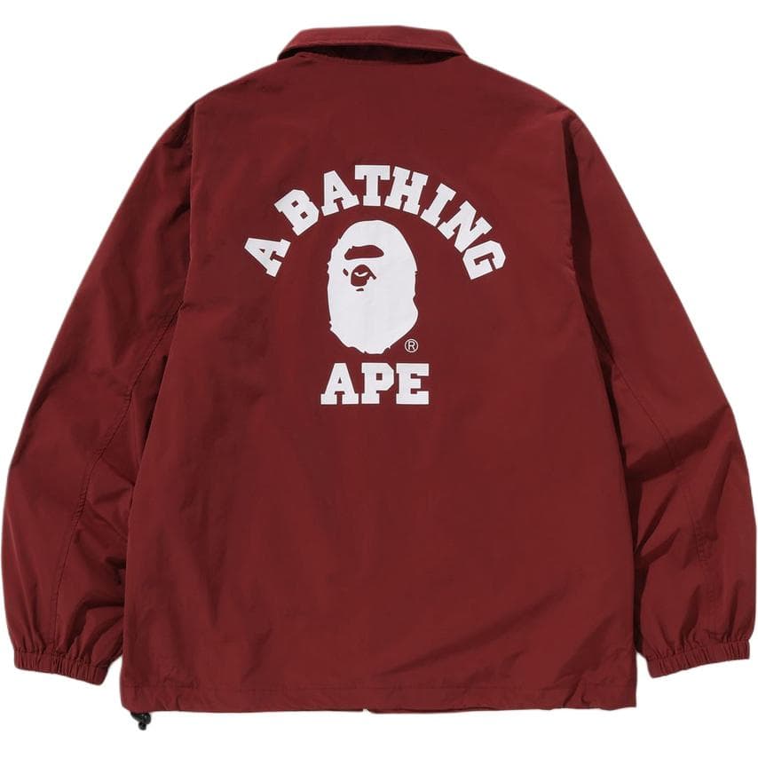 Куртка A BATHING APE COLLEGE COACH JACKET Куртки Пальто Мужской - изображение 5