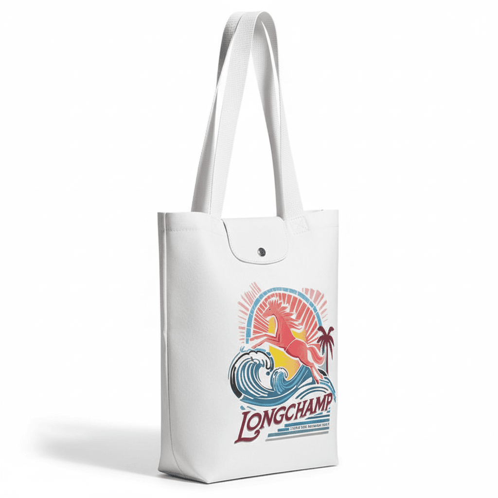 Мини-сумка LONGCHAMP Le Pliage Collection Сумка Tote с принтом сумка через плечо хлопковая смесь полиэстер холст - изображение 2