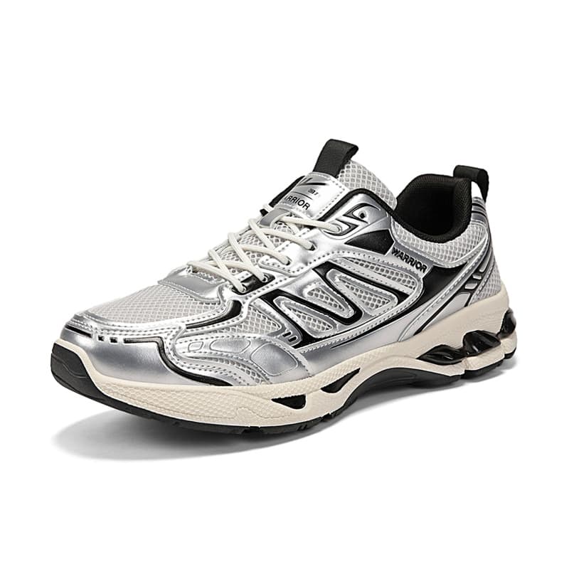 Кроссовки Warrior Low Топ Кроссовки Мужские Светло-Серые Серебряные - изображение 3