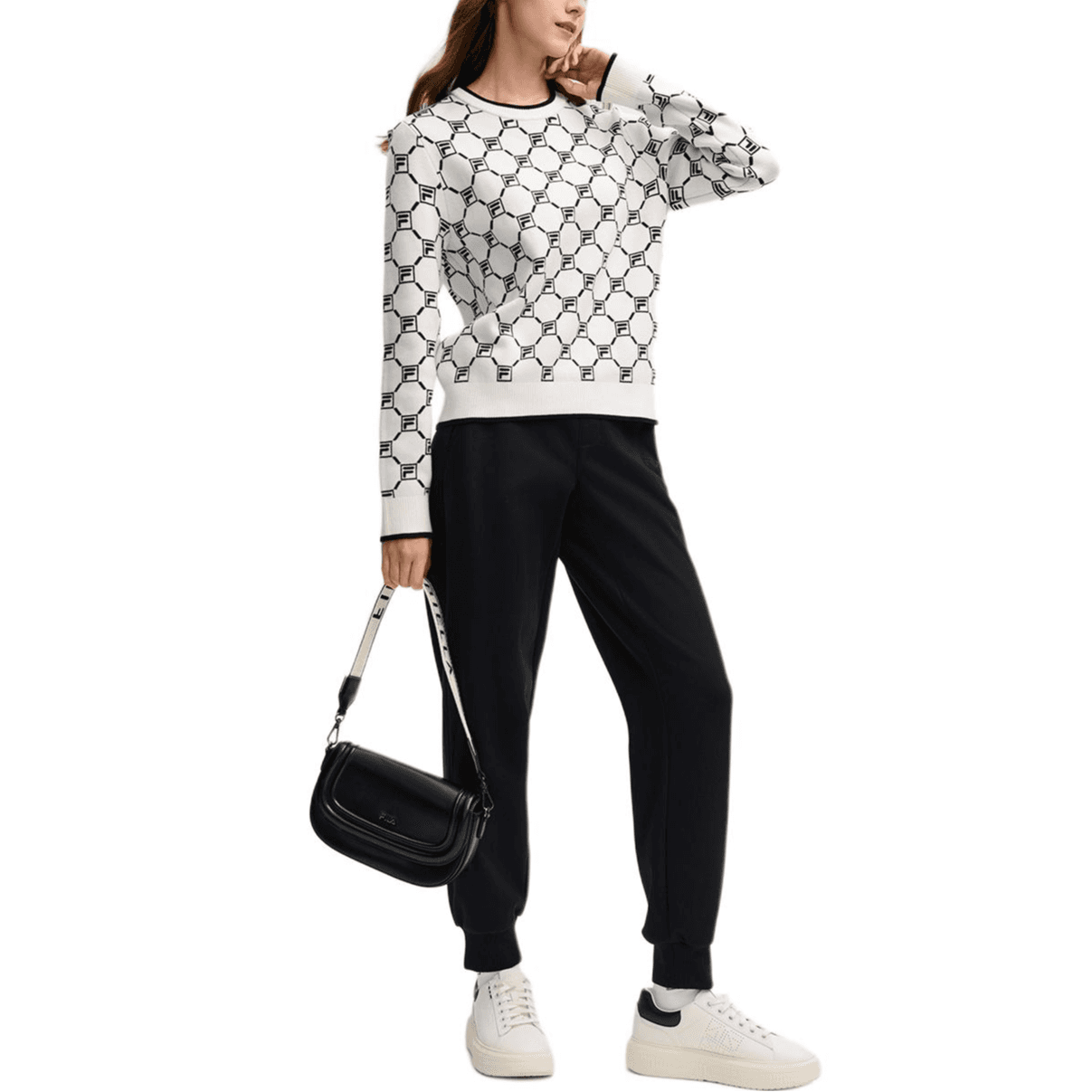 Кардиган Fila Heritage Свитер Женский Облачный Белый - изображение 5