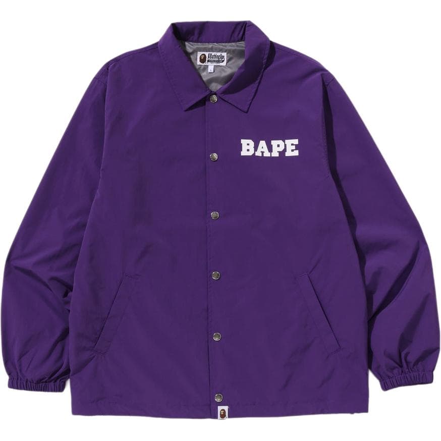 Куртка A BATHING APE COLLEGE COACH JACKET Куртки Пальто Мужской - изображение 7