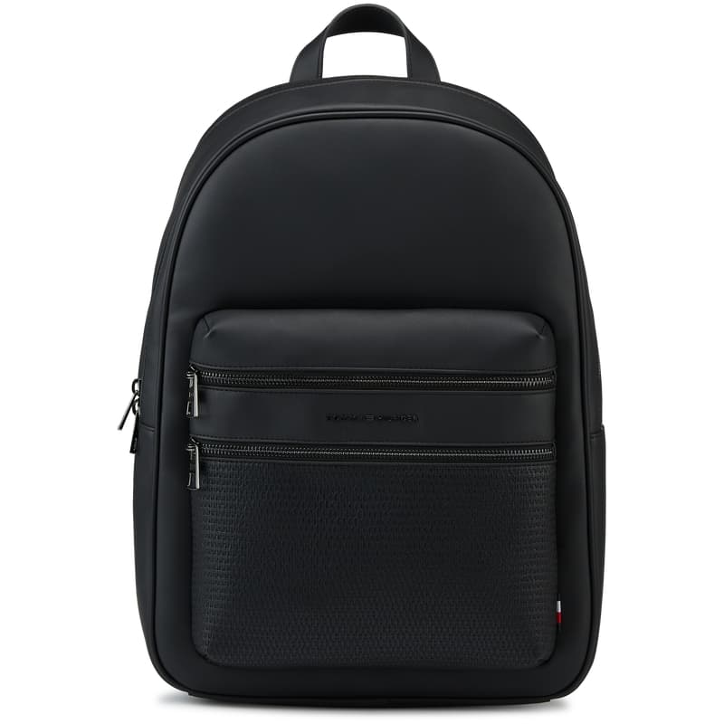 Рюкзак Tommy Hilfiger Рюкзак из искусственной кожи мужской черный - изображение 1