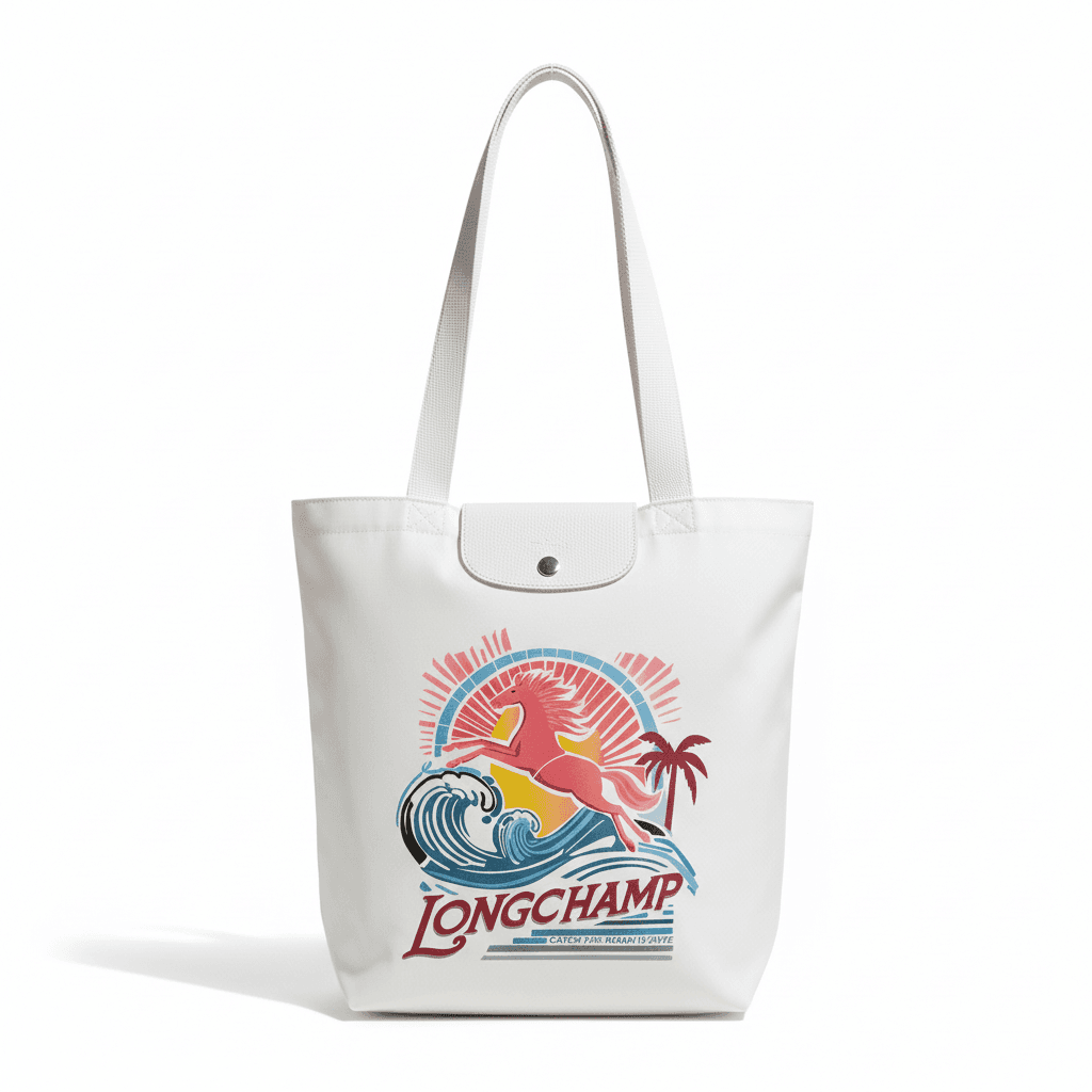 Мини-сумка LONGCHAMP Le Pliage Collection Сумка Tote с принтом сумка через плечо хлопковая смесь полиэстер холст - изображение 1