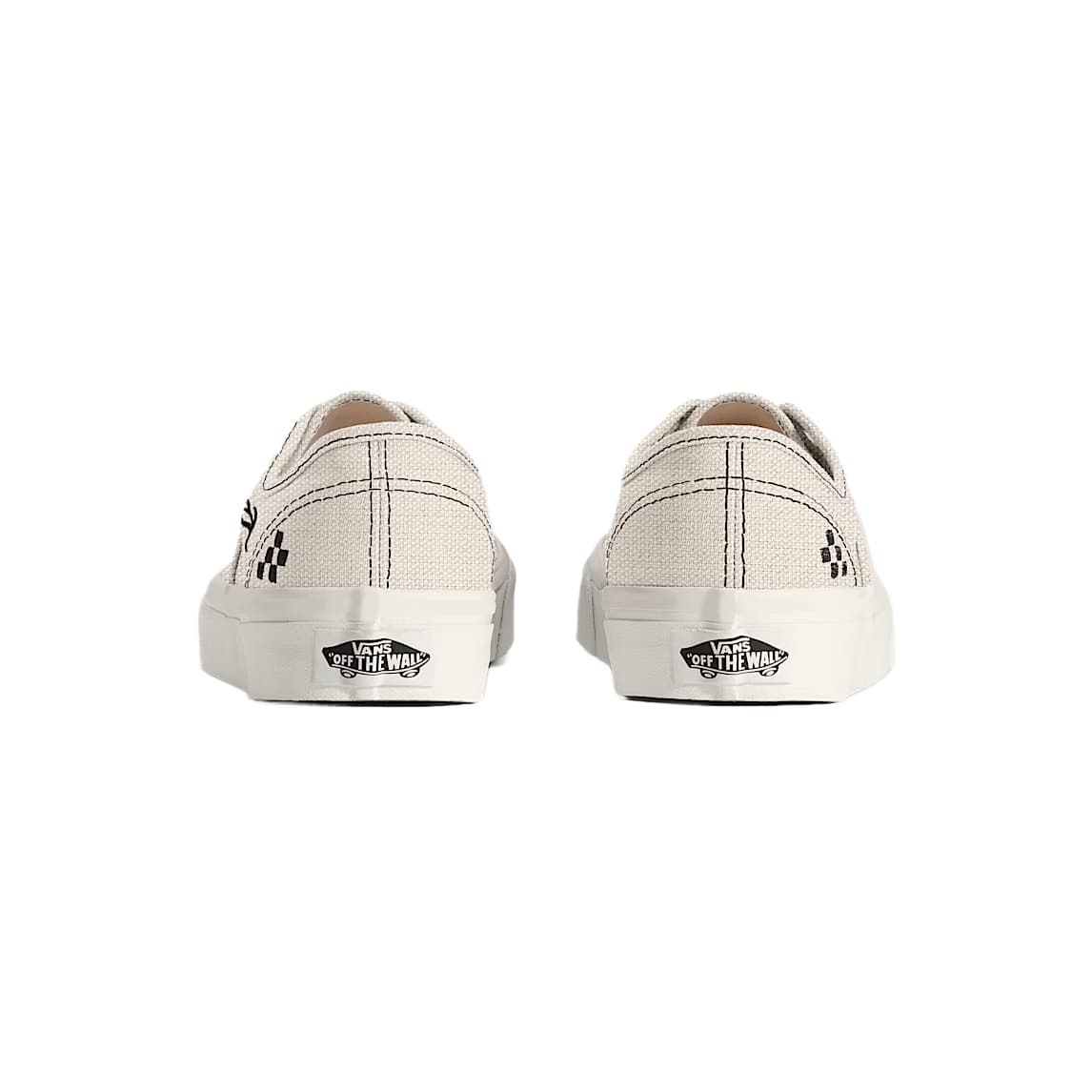 Кеды Vans Authentic Low-Top Canvas Shoes Beige Black Unisex Ванс Аутентик Низкие Кеды из Холста Бежевый Черный Унисекс - изображение 3