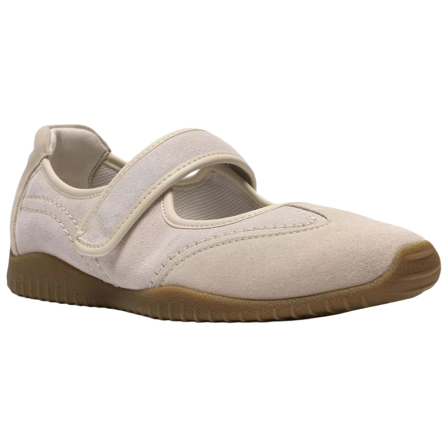 Clarks Meridor Jane Искусственная замша Тонкие и без объема Туфли Мэри Джейн Женские Экрю - изображение 3