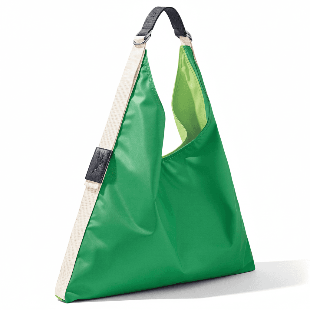 Мини-сумка LONGCHAMP RE Play Нейлоновая Сумка через плечо Увеличенная Корпус Унисекс Ярко-зеленый и Светло-зеленый - изображение 2