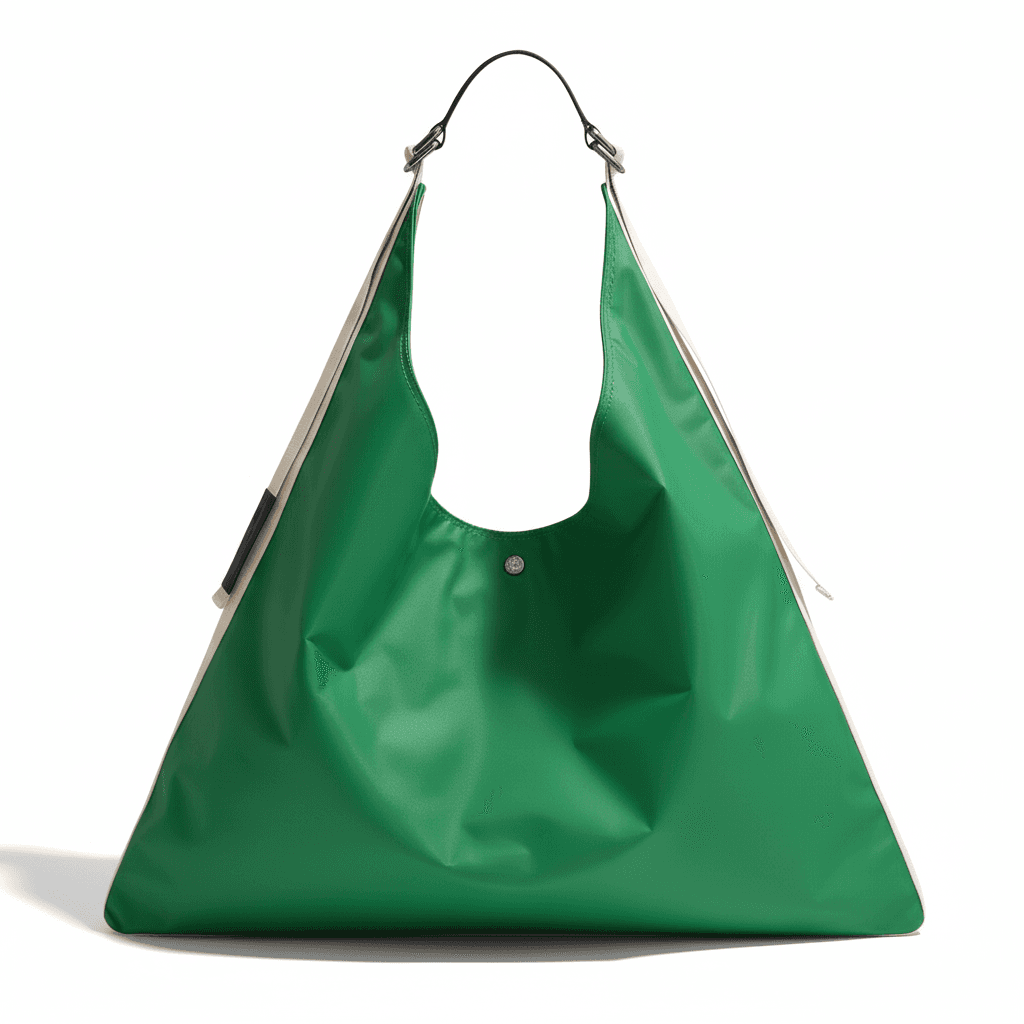 Мини-сумка LONGCHAMP RE Play Нейлоновая Сумка через плечо Увеличенная Корпус Унисекс Ярко-зеленый и Светло-зеленый - изображение 1