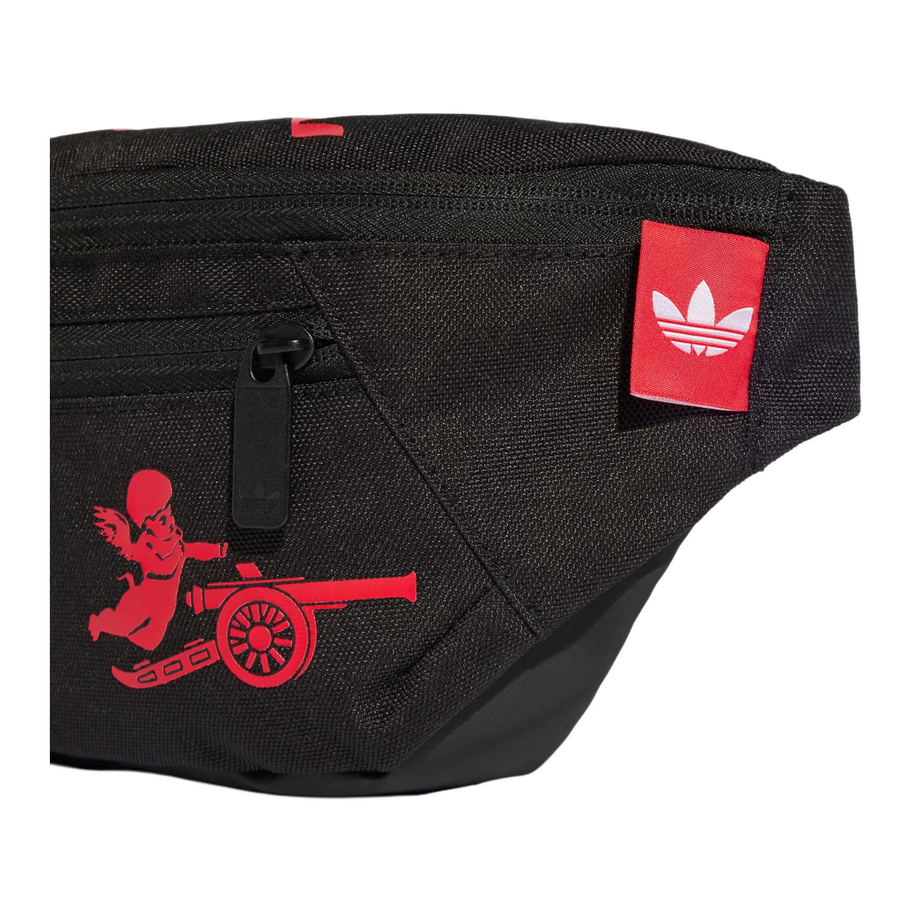 Поясная сумка Adidas Originals Полиэфирное волокно Поясные сумки Унисекс Черно-красный - изображение 5