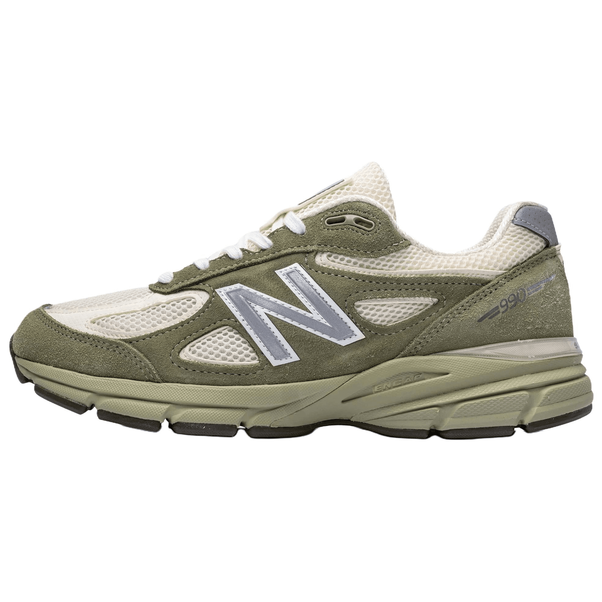Кроссовки для бега New Balance NB 990 V4 Дышащие Низкие Повседневные Беговые Кроссовки Унисекс Зеленые - изображение 1
