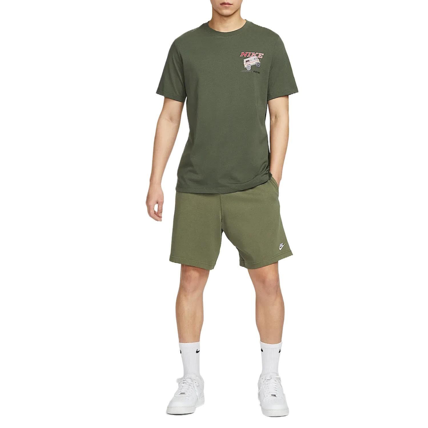 Шорты Nike Club Shorts Green - изображение 6