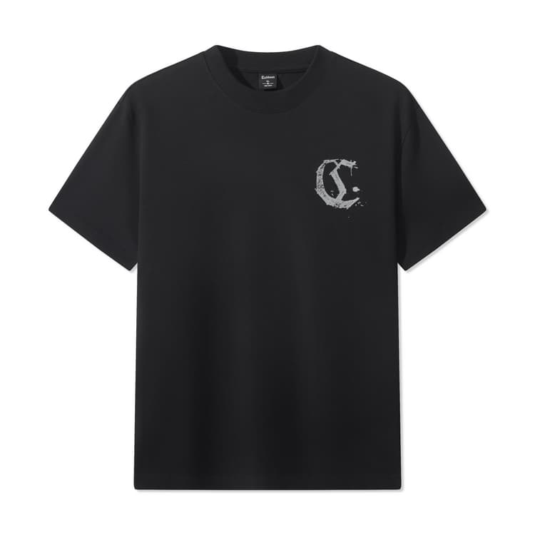 Футболка Cabbeen Charcoal Black (Casual Versatile) Мужские Футболки - изображение 1