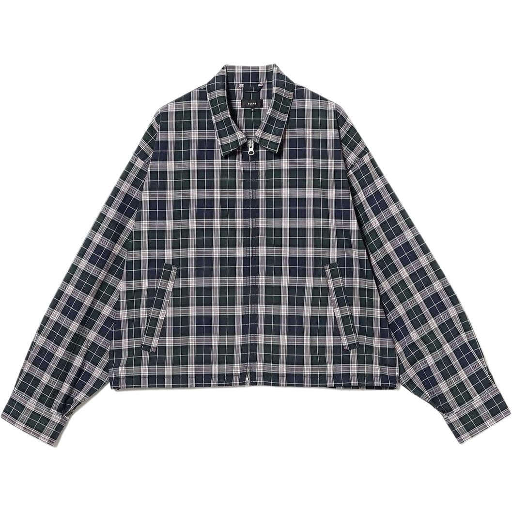 Куртка Beams SS26 Check ZIP UP Блоузон [Широкий Короткий Крой] Куртки Пальто Унисекс - изображение 1