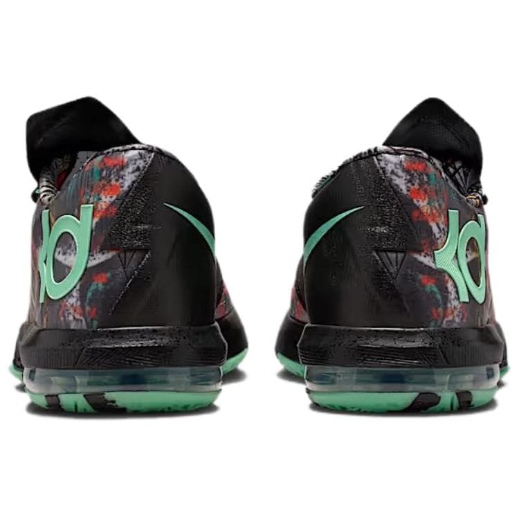 Кроссовки для баскетбола Nike KD 6 Low Топ Баскетбольные кроссовки Мужские Черные Зеленые - изображение 5