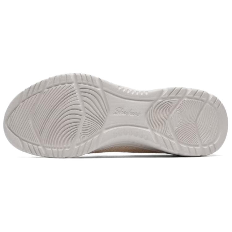 Тапочки Skechers Slip ins Ткань Женские Повседневные Туфли Женские Бежевые - изображение 5