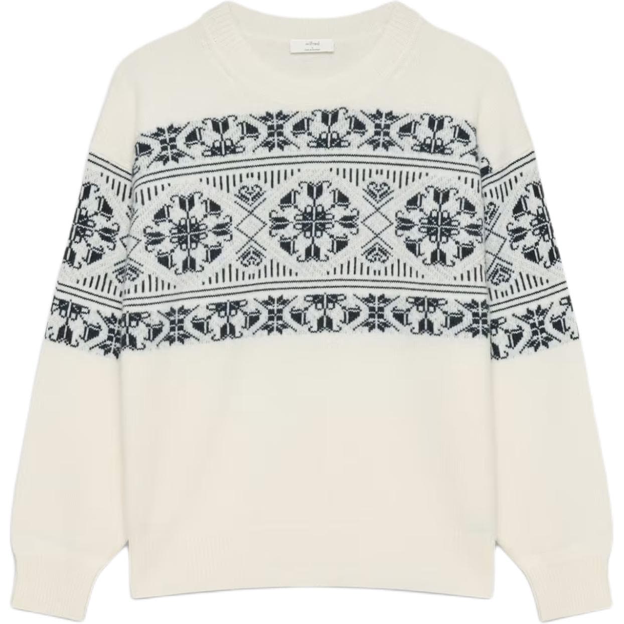 Кардиган ARITZIA WILFRED Isabelle Шерсть Плюш с узором Кольцо Свитер Женский - изображение 1
