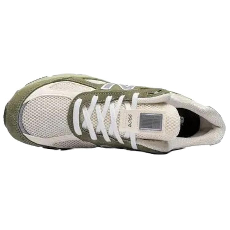 Кроссовки для бега New Balance NB 990 V4 Дышащие Низкие Повседневные Беговые Кроссовки Унисекс Зеленые - изображение 3