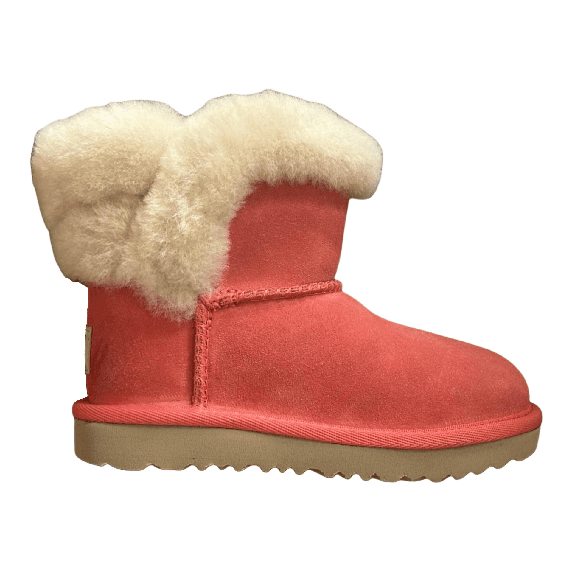 Кроссовки UGG Saniya Высокие детские ботинки красный цвет для малышей - изображение 2
