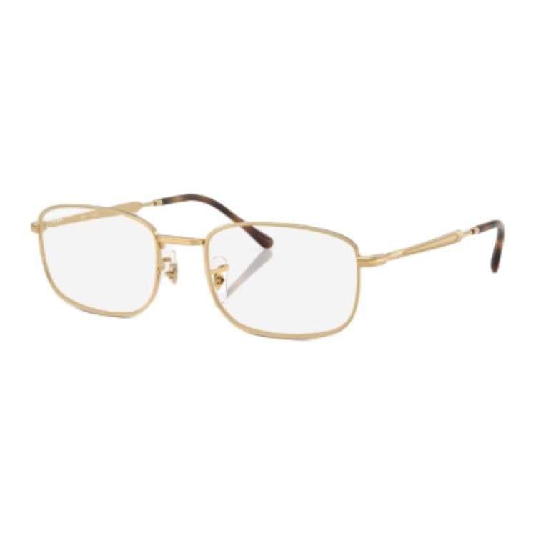 Оправа RayBan Металлические Прямоугольные Очки с Диоптриями Унисекс Золото - изображение 1
