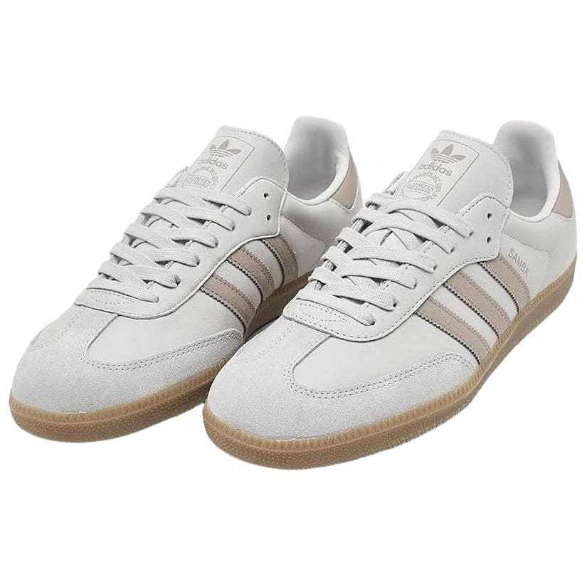 Кроссовки Adidas Originals Samba OG Устойчивые к истиранию низкие кроссовки для скейтбординга женские светло-серые - изображение 5