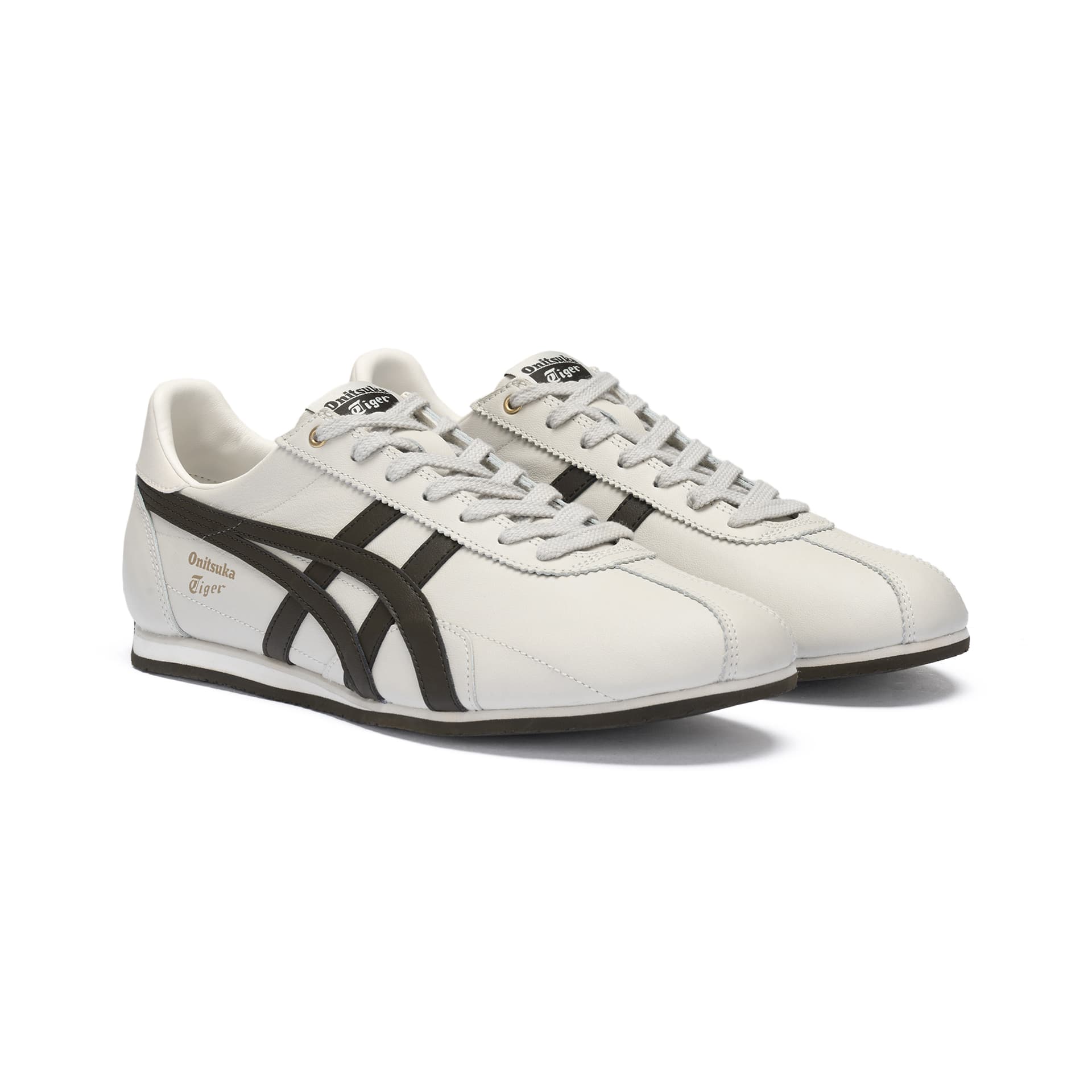 Кроссовки Onitsuka Tiger Runspark Коровья кожа Удобная Повседневная Обувь Унисекс Бежевый - изображение 3